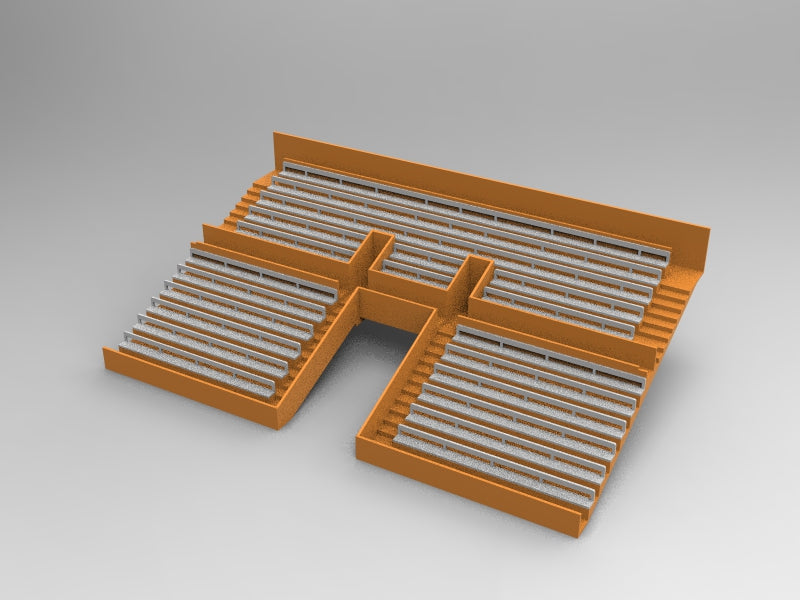 21 BENCHES FOR A TWO TIER VINTAGE SUBBUTEO GRANDSTAND TUNNEL VERSION