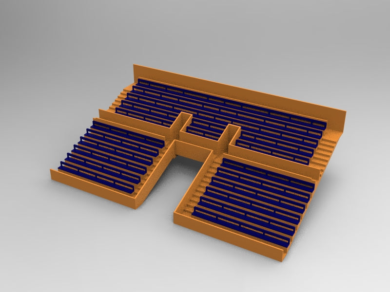 21 BENCHES FOR A TWO TIER VINTAGE SUBBUTEO GRANDSTAND TUNNEL VERSION