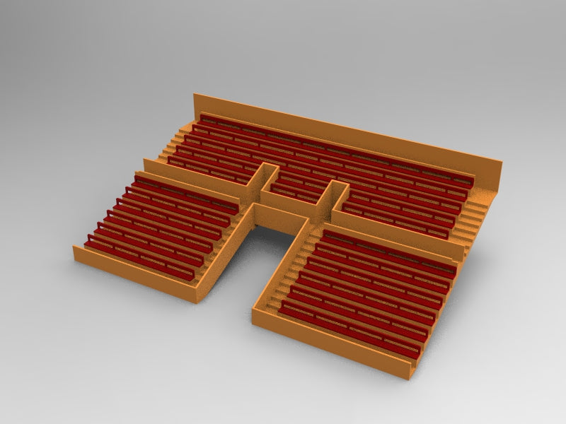 21 BENCHES FOR A TWO TIER VINTAGE SUBBUTEO GRANDSTAND TUNNEL VERSION