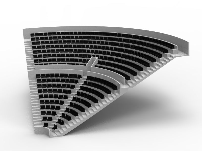 364 STANDARD SEATS FOR A ZEUGO CORNER STAND