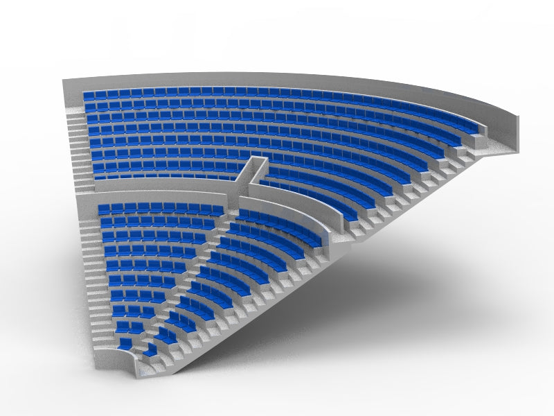 364 STANDARD SEATS FOR A ZEUGO CORNER STAND