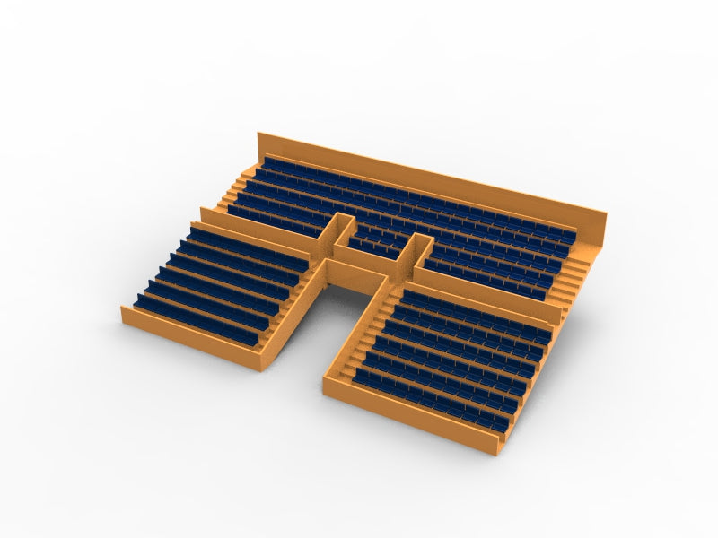 254 STANDARD SEATS FOR A TWO TIER VINTAGE SUBBUTEO GRANDSTAND (TUNNEL VERSION)