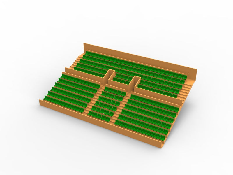 284 STANDARD SEATS FOR A TWO TIER VINTAGE SUBBUTEO GRANDSTAND (REF C141 / C142)