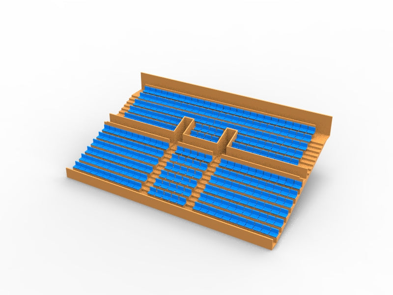 284 STANDARD SEATS FOR A TWO TIER VINTAGE SUBBUTEO GRANDSTAND (REF C141 / C142)