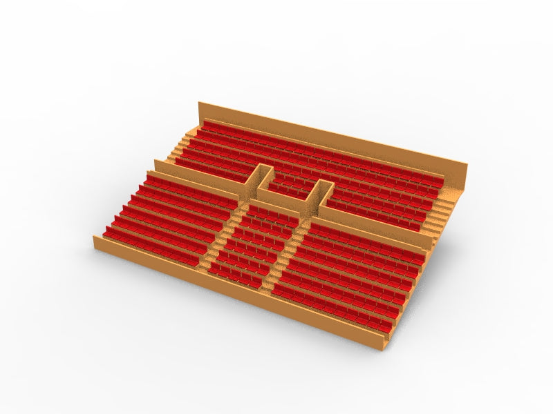 284 STANDARD SEATS FOR A TWO TIER VINTAGE SUBBUTEO GRANDSTAND (REF C141 / C142)