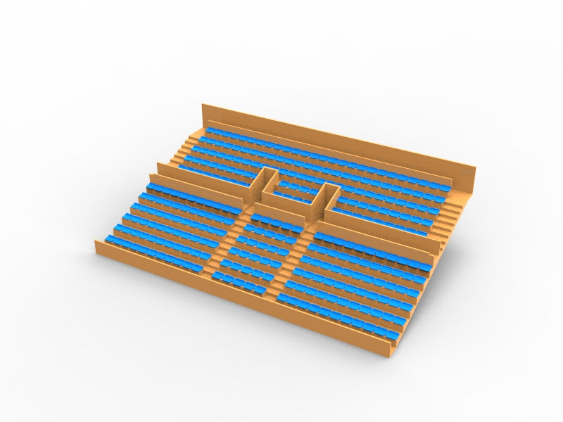 284 ECONOMY SEATS FOR A TWO TIER VINTAGE SUBBUTEO GRANDSTAND (REF C141 / C142)