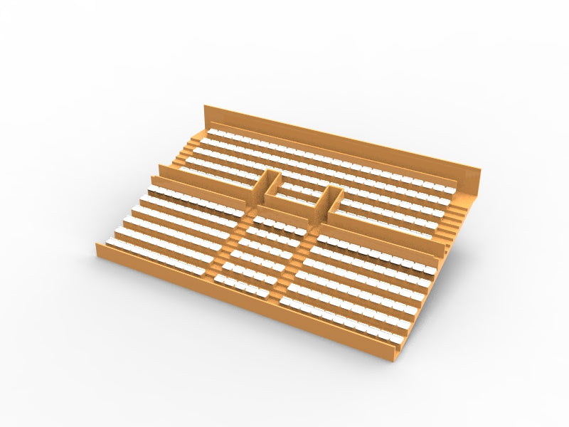 284 ECONOMY SEATS FOR A TWO TIER VINTAGE SUBBUTEO GRANDSTAND (REF C141 / C142)