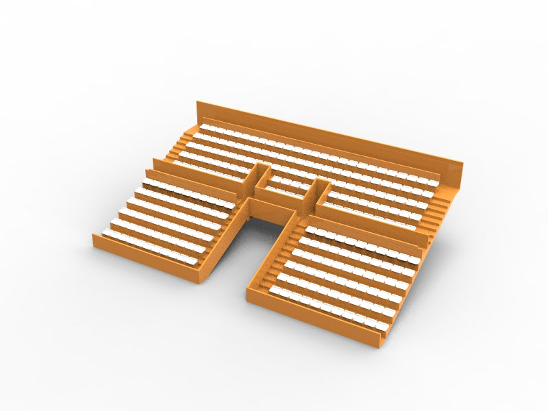 254 ECONOMY SEATS FOR A TWO TIER VINTAGE SUBBUTEO GRANDSTAND (TUNNEL VERSION)