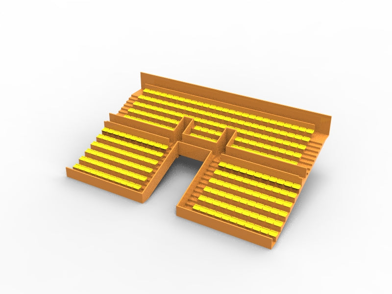 254 ECONOMY SEATS FOR A TWO TIER VINTAGE SUBBUTEO GRANDSTAND (TUNNEL VERSION)