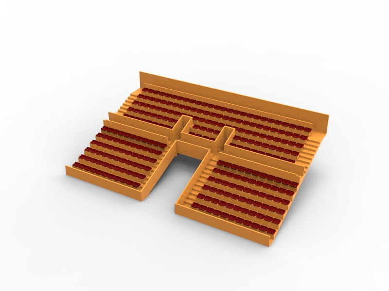 254 ECONOMY SEATS FOR A TWO TIER VINTAGE SUBBUTEO GRANDSTAND (TUNNEL VERSION)