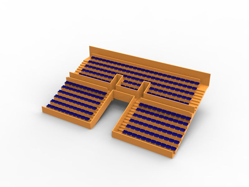 254 ECONOMY SEATS FOR A TWO TIER VINTAGE SUBBUTEO GRANDSTAND (TUNNEL VERSION)