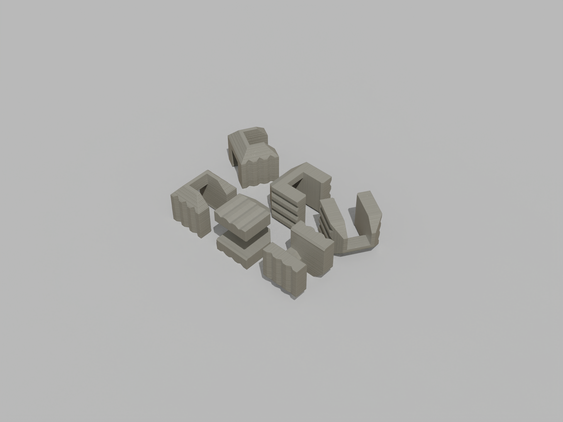 Set of 6 Connectors for Subbutestadium constructions and roofs