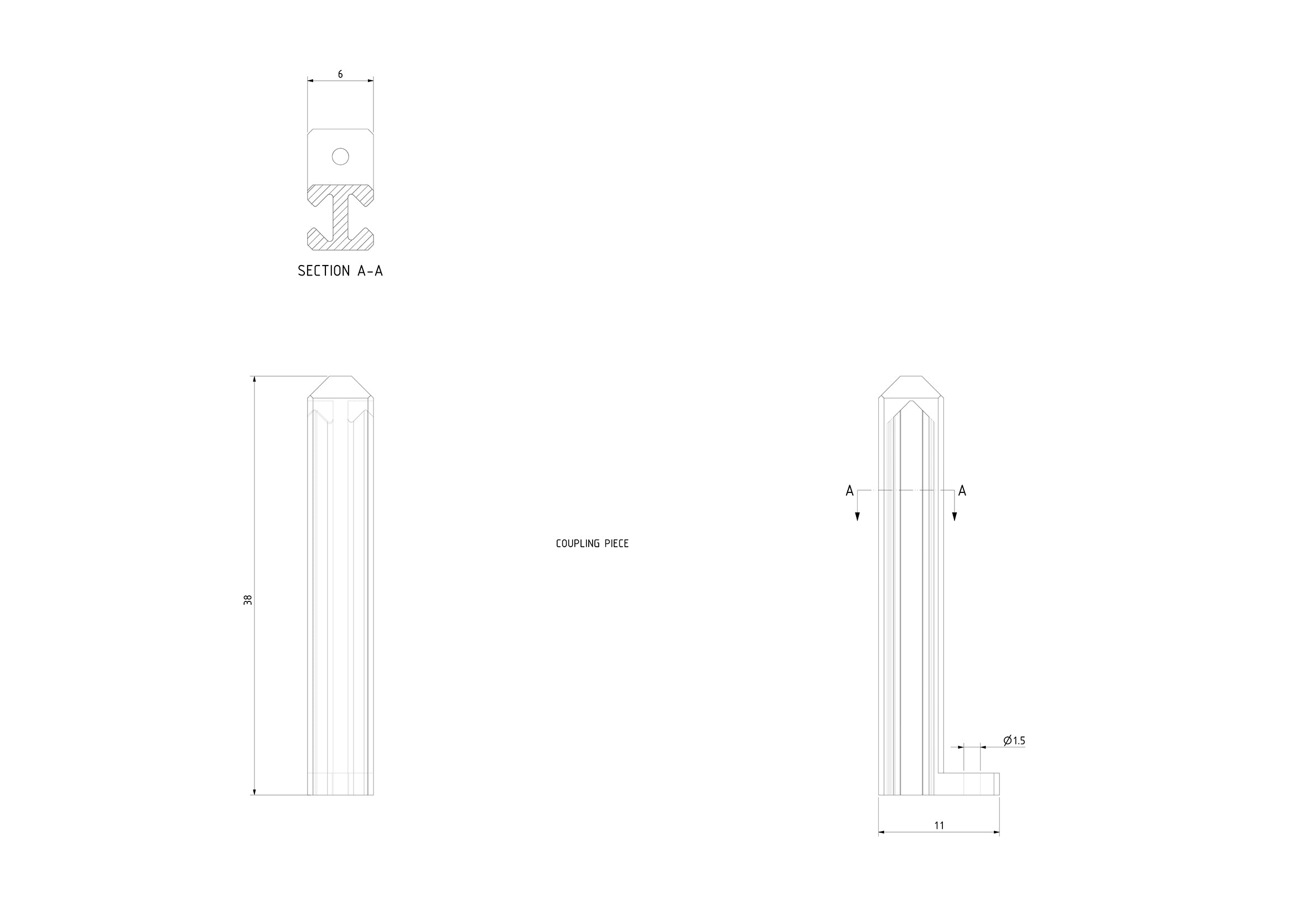 Coupling Piece Ultimate Fencing