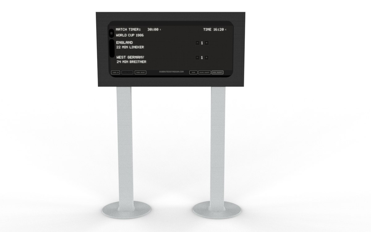 The Wembley Classic Digital Scoreboard Complete Set – Physical Scoreboard with Digital App