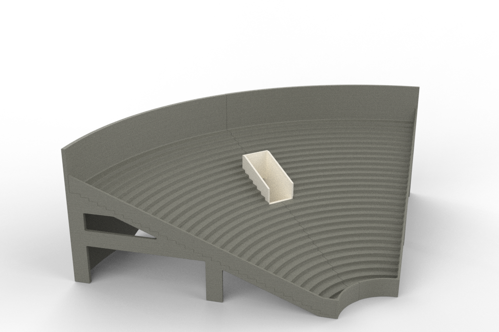 Grand One Tier Corner Grandstand Ref 9