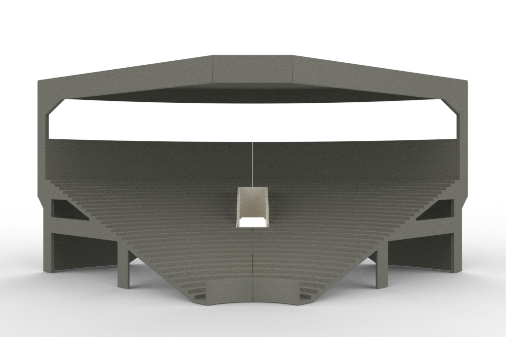 Grand One Tier Corner Grandstand Roof edition Ref 12