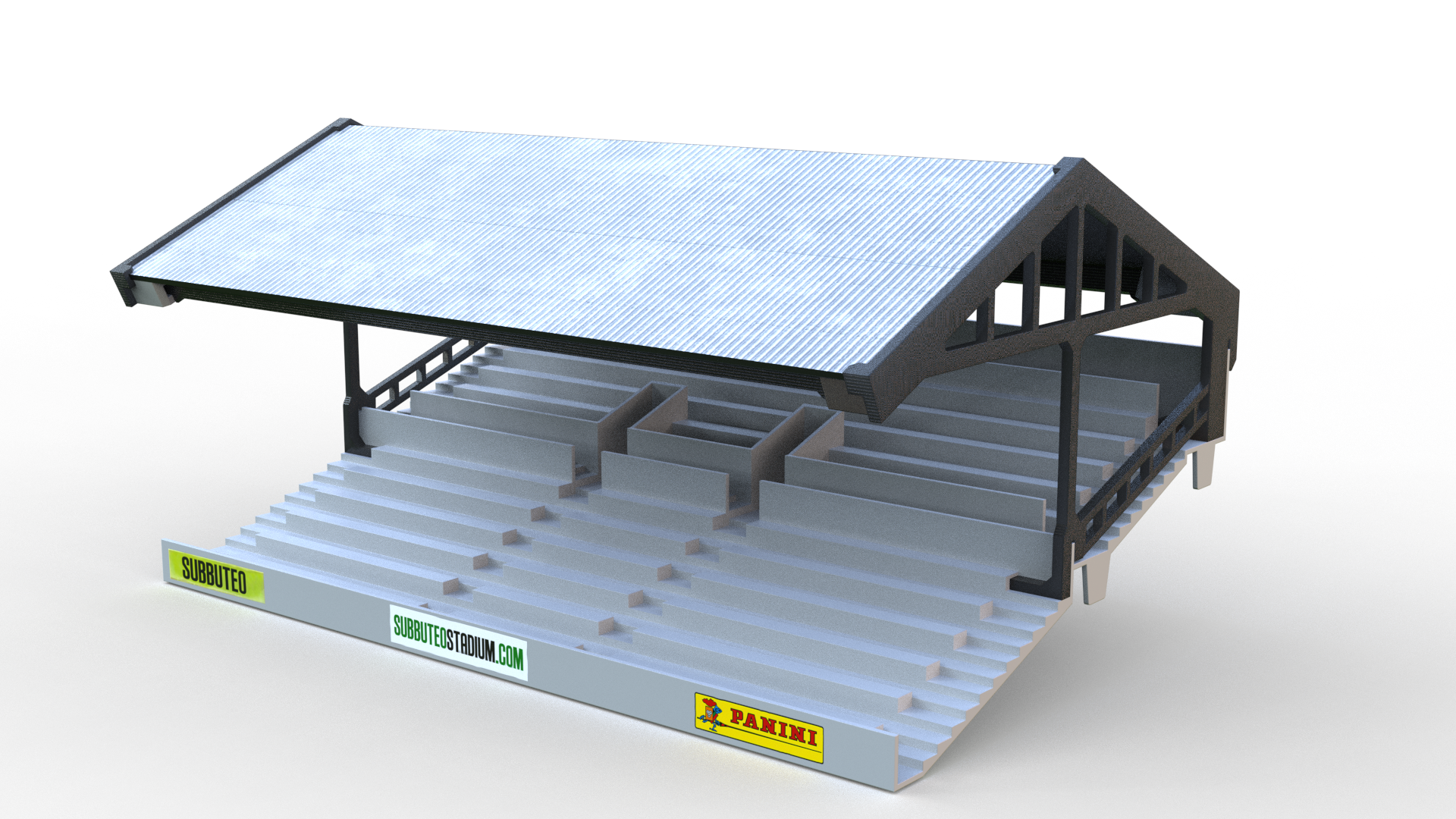 Roof construction for Subbuteo 61217 terrace