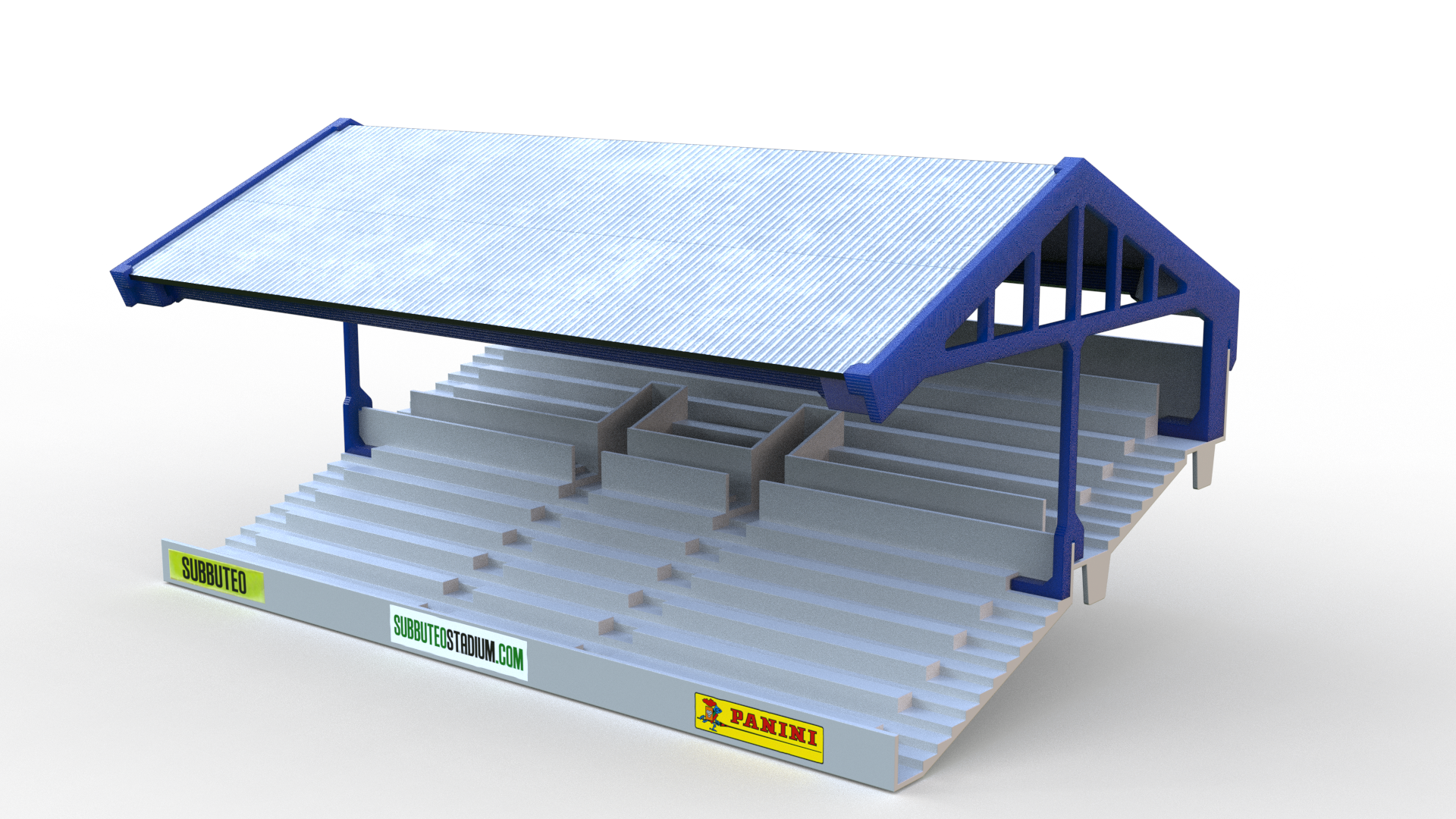 Roof construction for Subbuteo 61217 terrace