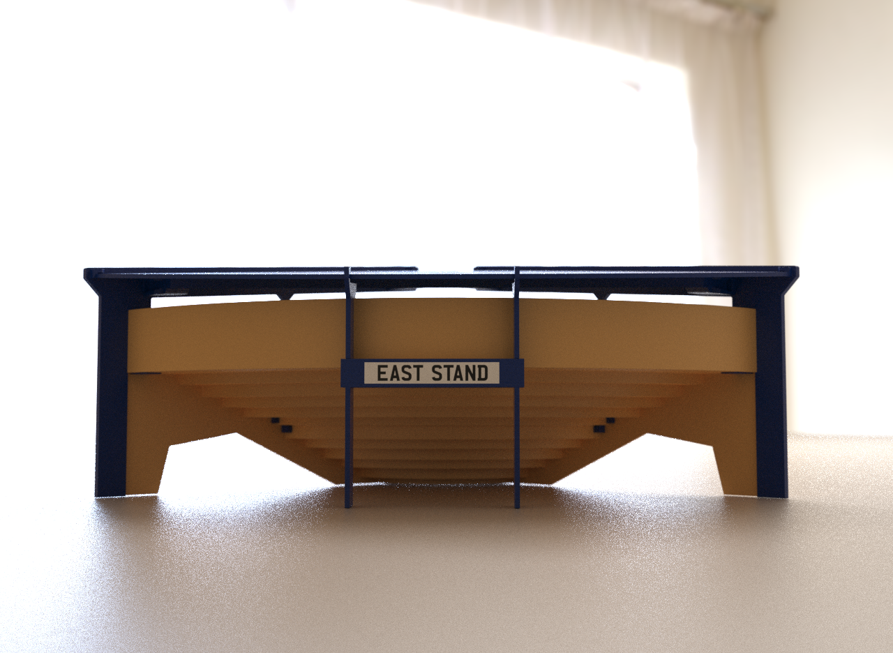 Straight roof construction for Subbuteo corner stand C143 and 61218