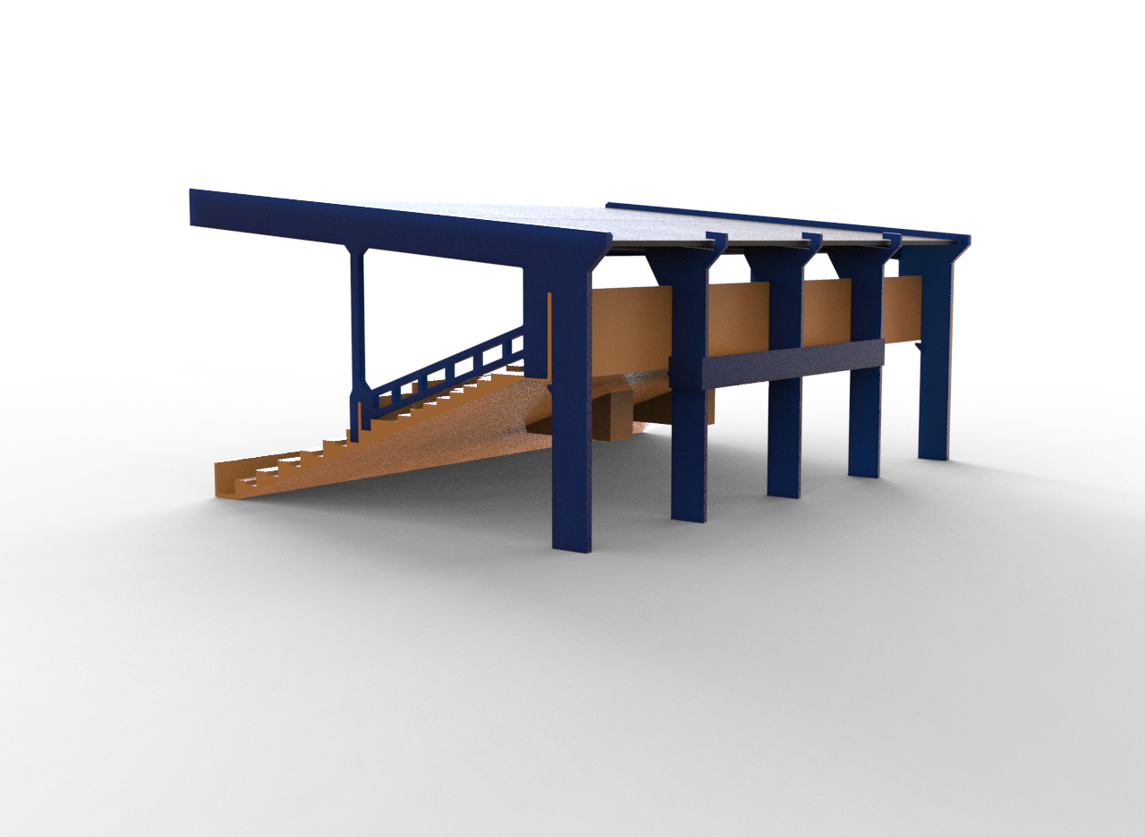 Straight roof construction for Subbuteo C142 terrace