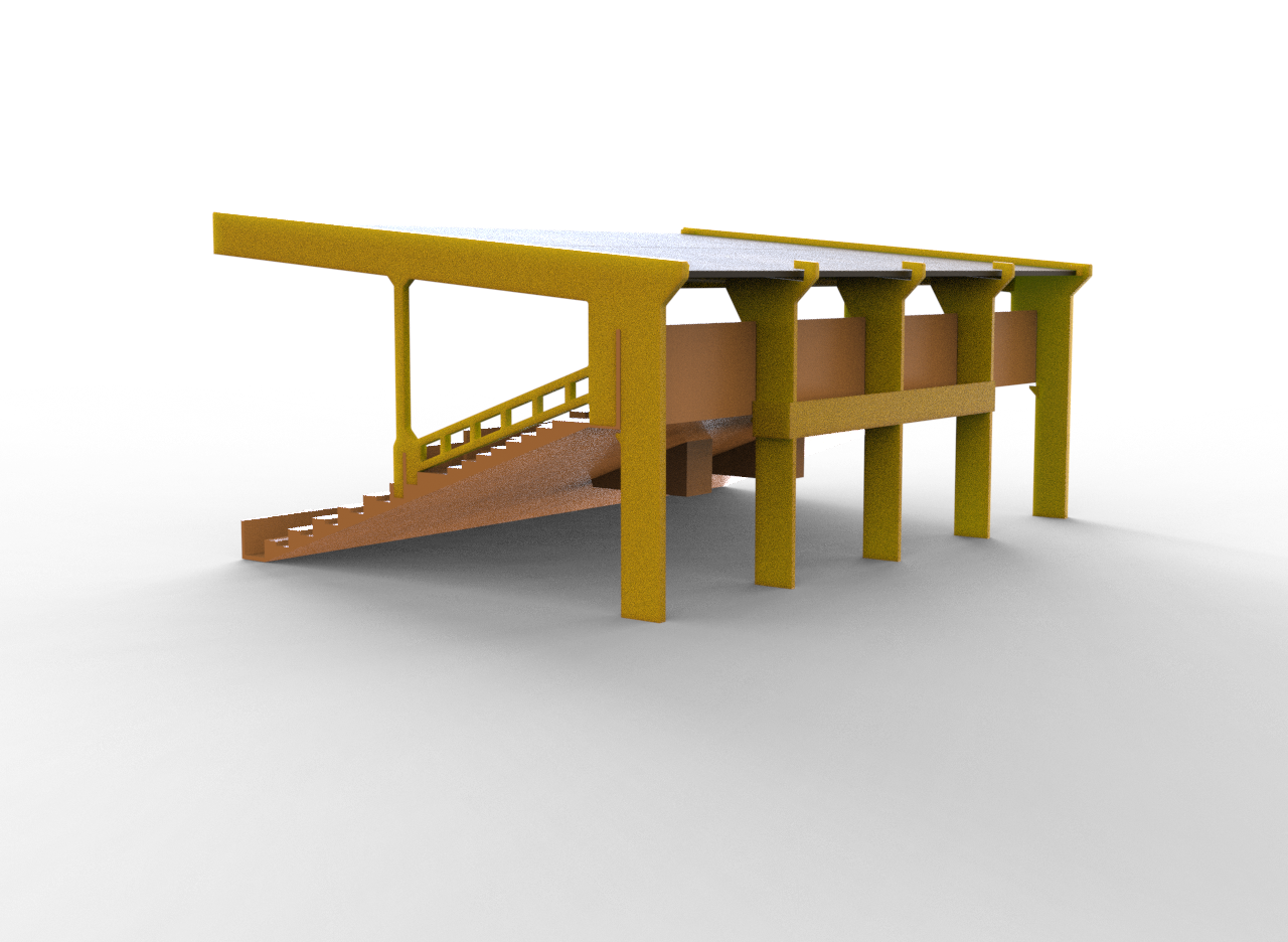 Straight roof construction for Subbuteo C142 terrace