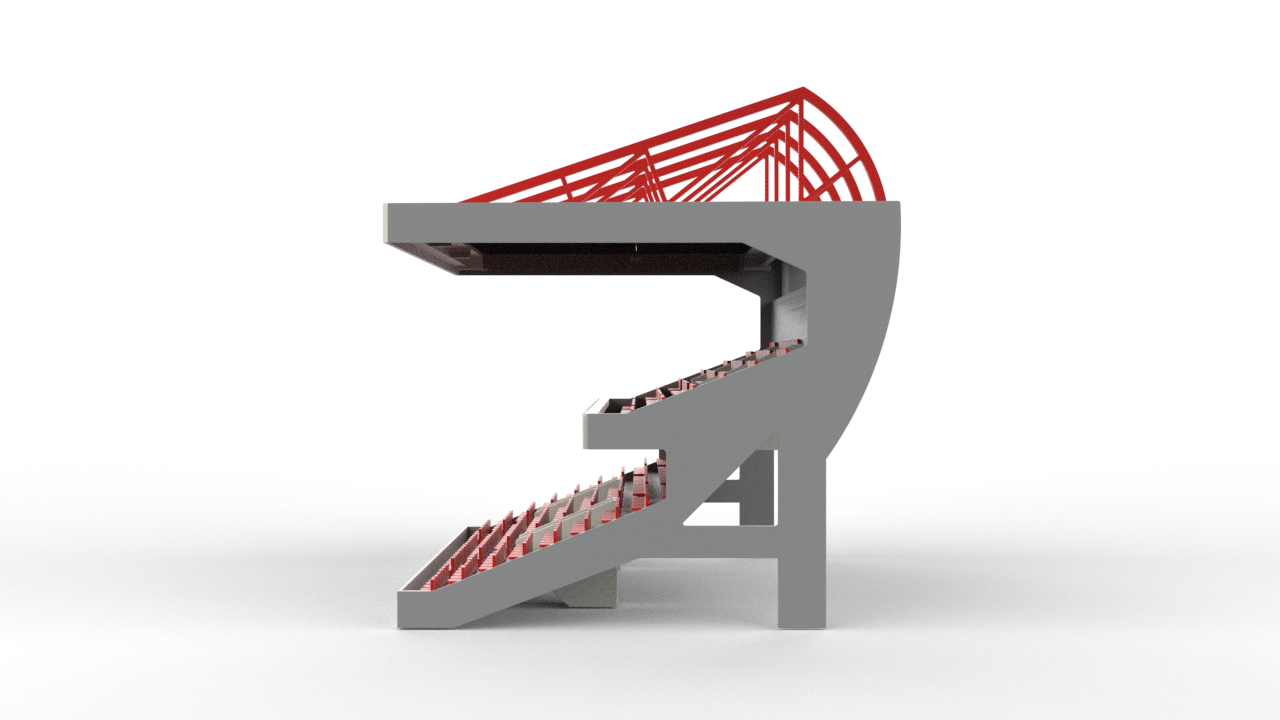 The APEX Grandstand Roof parts (set of 4)