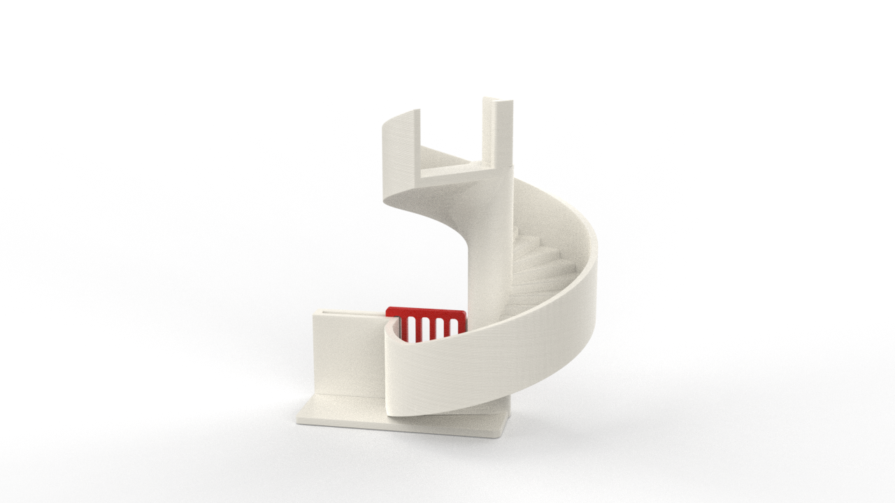 The APEX Grandstand Spiral stairs