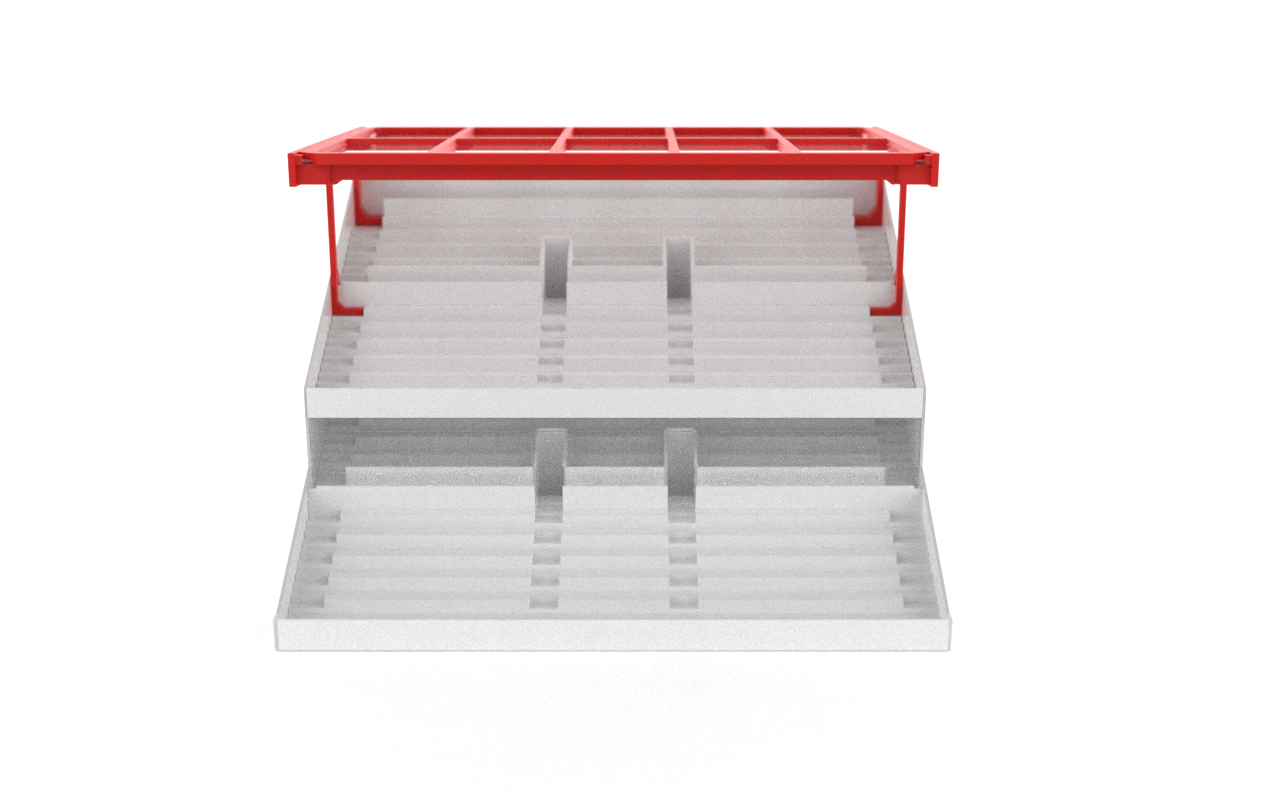 Transparent roof construction for Subbuteo 61216 Grandstand