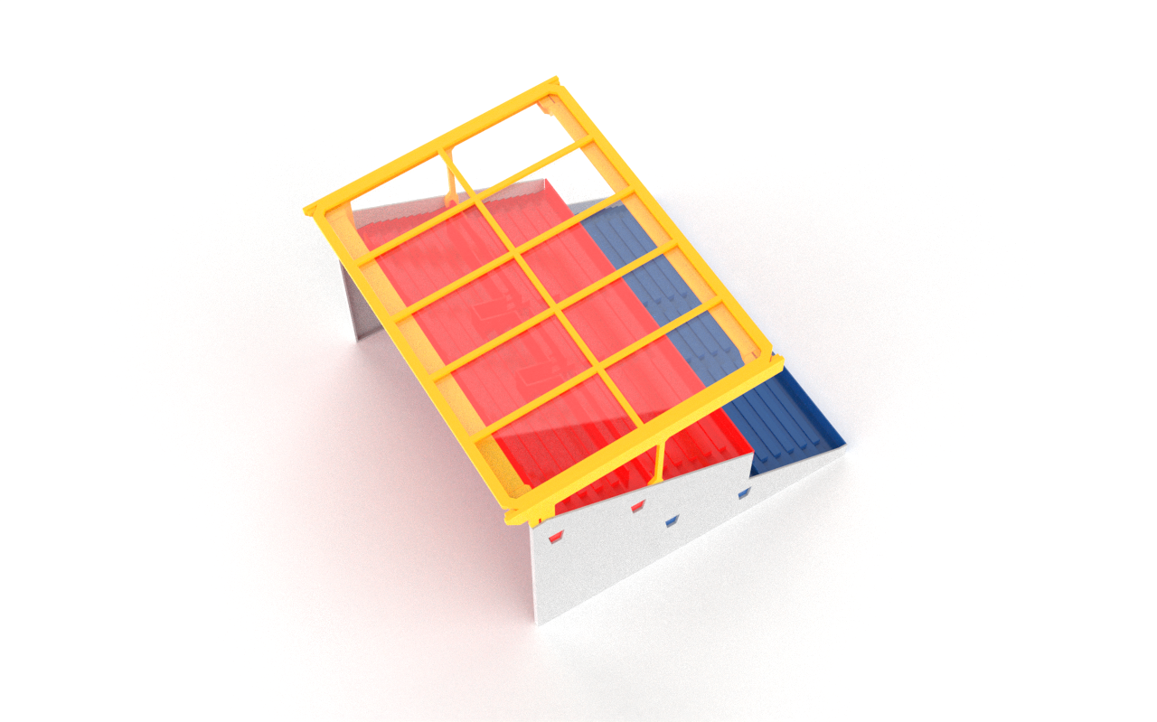 Transparent roof construction for Subbuteo 61216 Grandstand