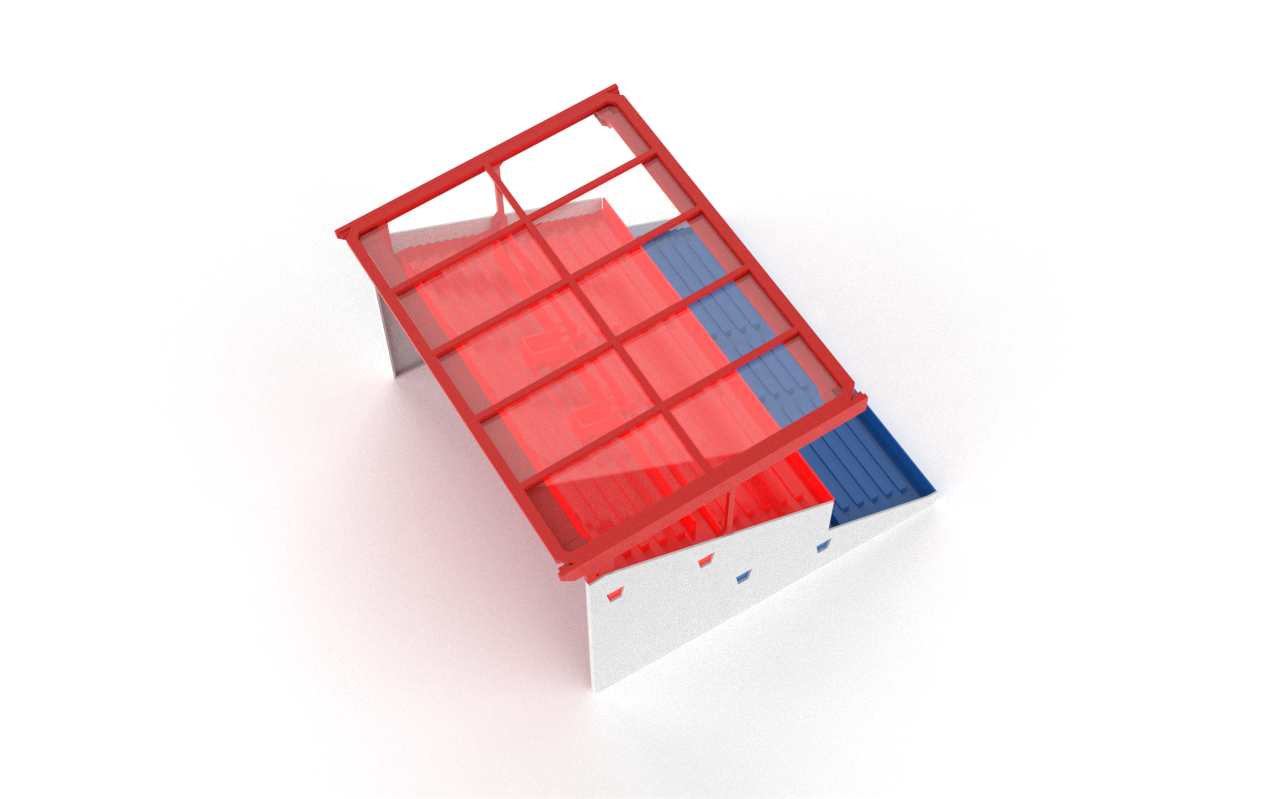 Transparent roof construction for Subbuteo 61216 Grandstand
