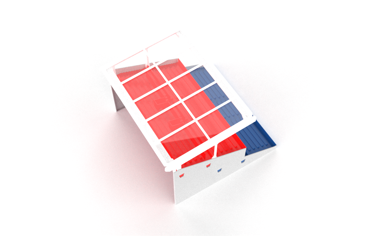 Transparent roof construction for Subbuteo 61216 Grandstand