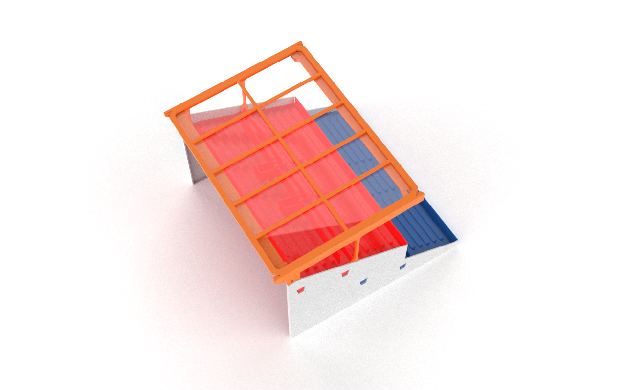 Transparent roof construction for Subbuteo 61216 Grandstand