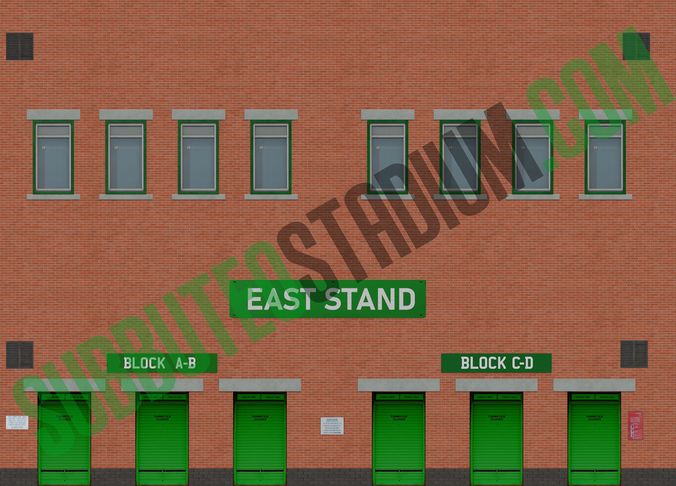 High detail Modern Facades for Zeugo Stand