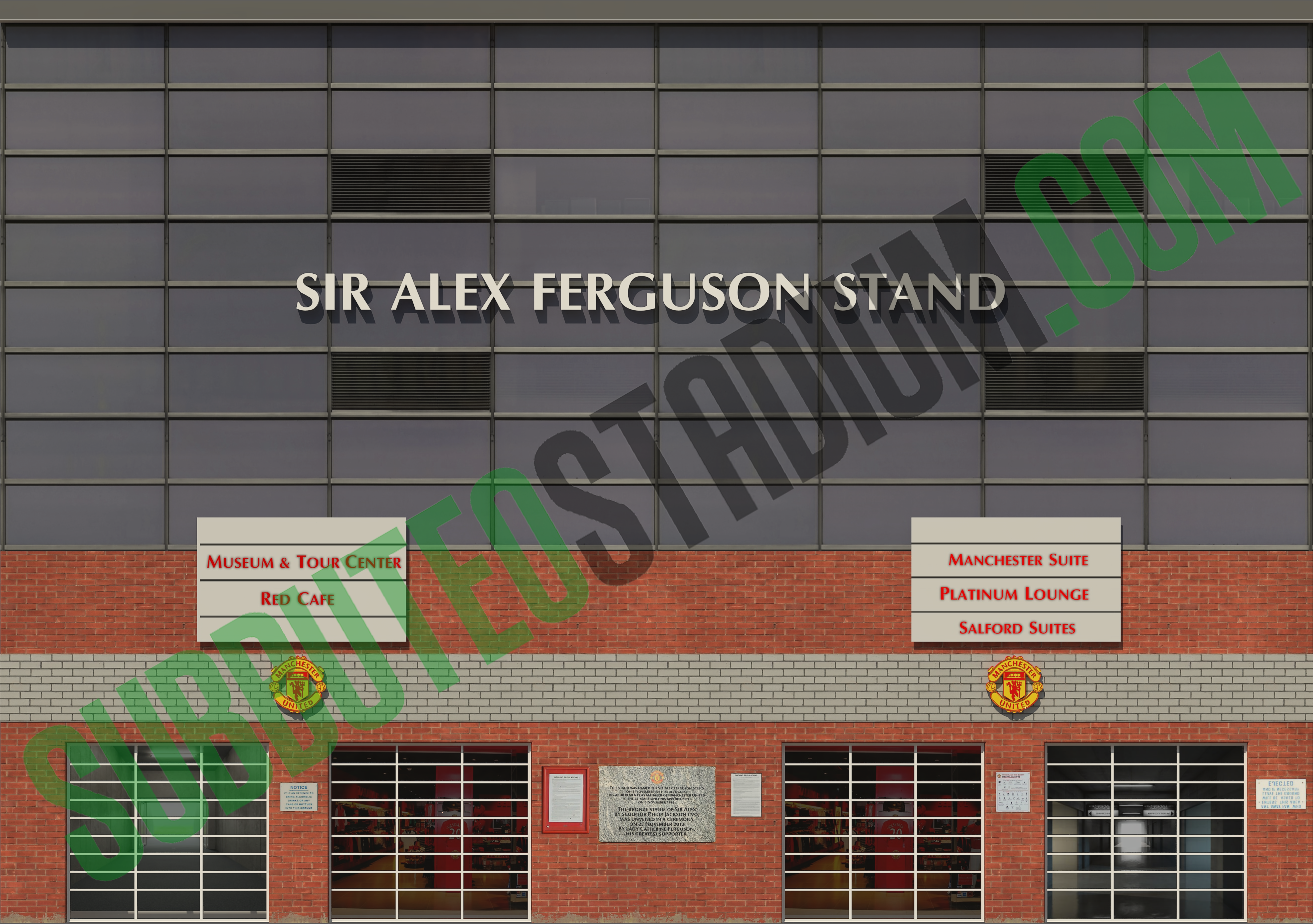 High detail Old Trafford Facades for Zeugo Stand