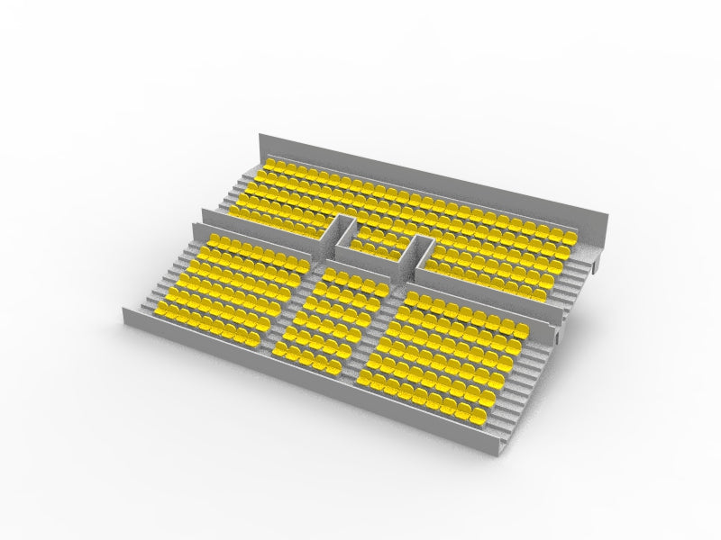 260 ROUNDED SEATS FOR A TWO TIER SUBBUTEO GRANDSTAND (REF 61216 AND 61217)