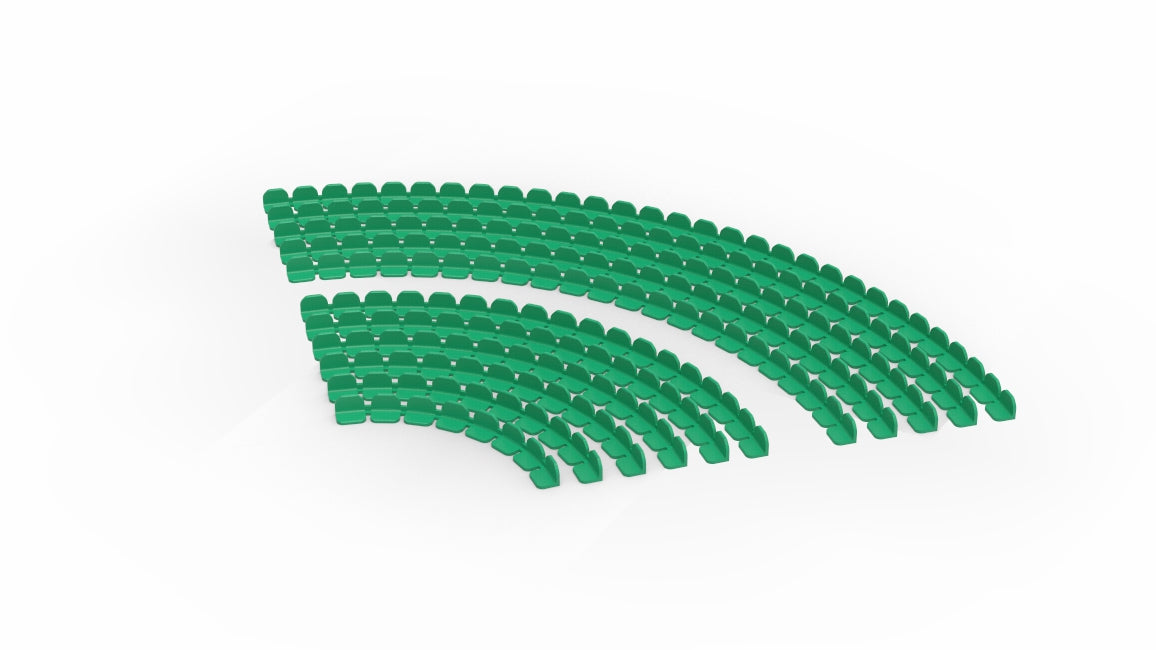 208 ROUNDED SEATS FOR A SUBBUTEO CORNER STAND (REF C143 AND 61218)