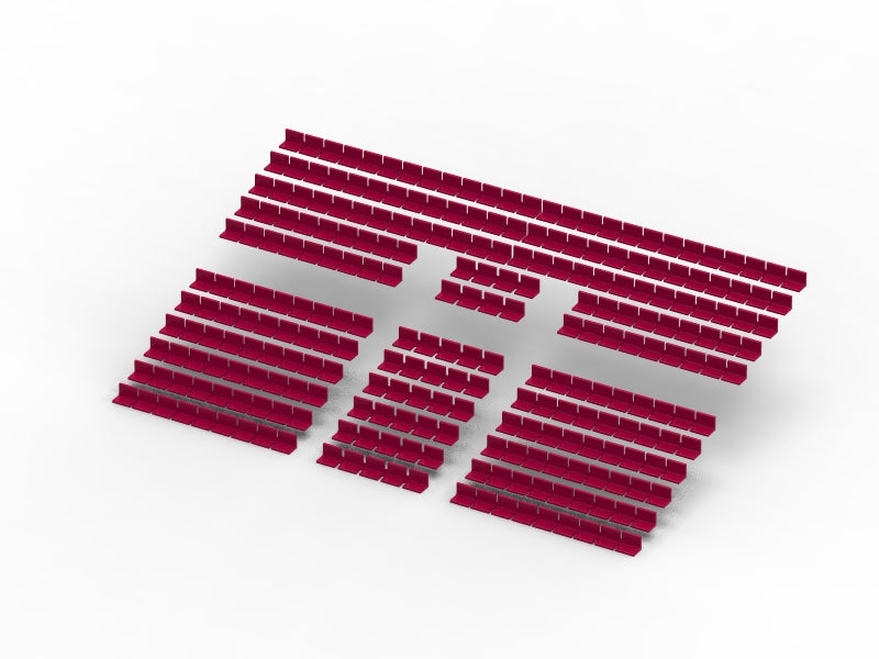 260 STANDARD SEATS FOR A TWO TIER SUBBUTEO GRANDSTAND (REF 61216 AND 61217)