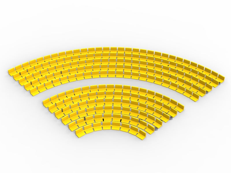 208 STANDARD SEATS FOR A SUBBUTEO CORNER STAND (REF C143 AND 61218)